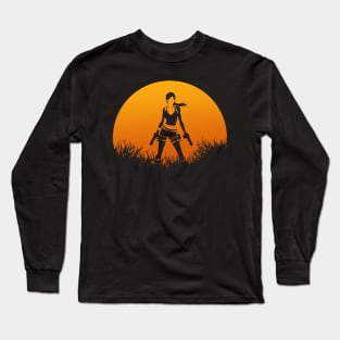 Lara Croft Sunset Long Sleeve T-Shirt